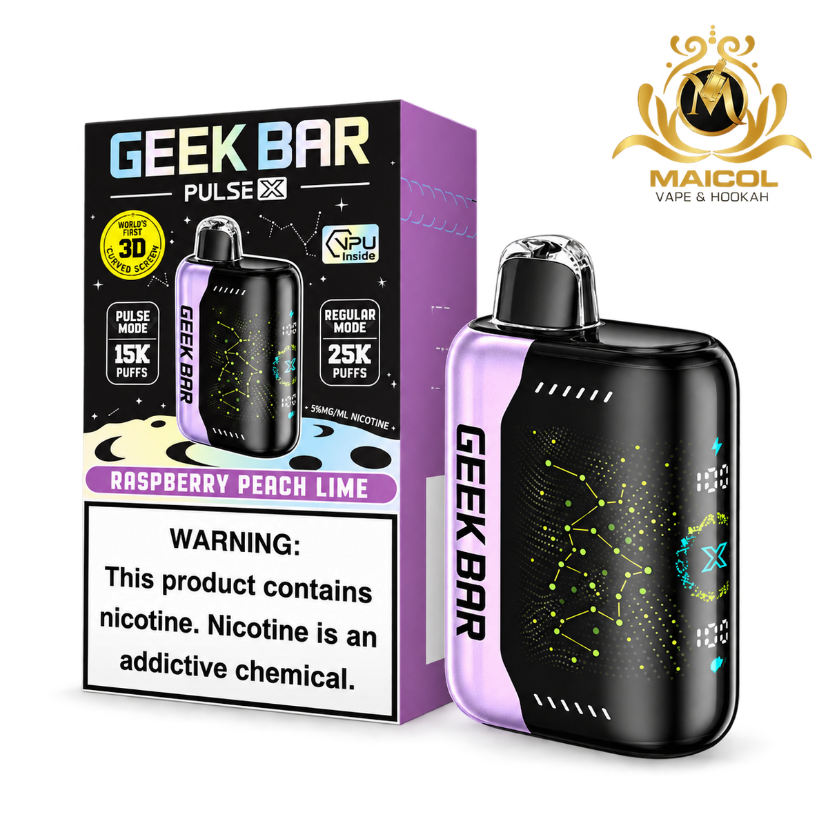 GEEK BAR PULSE X RASPBERRY PEACH LIME