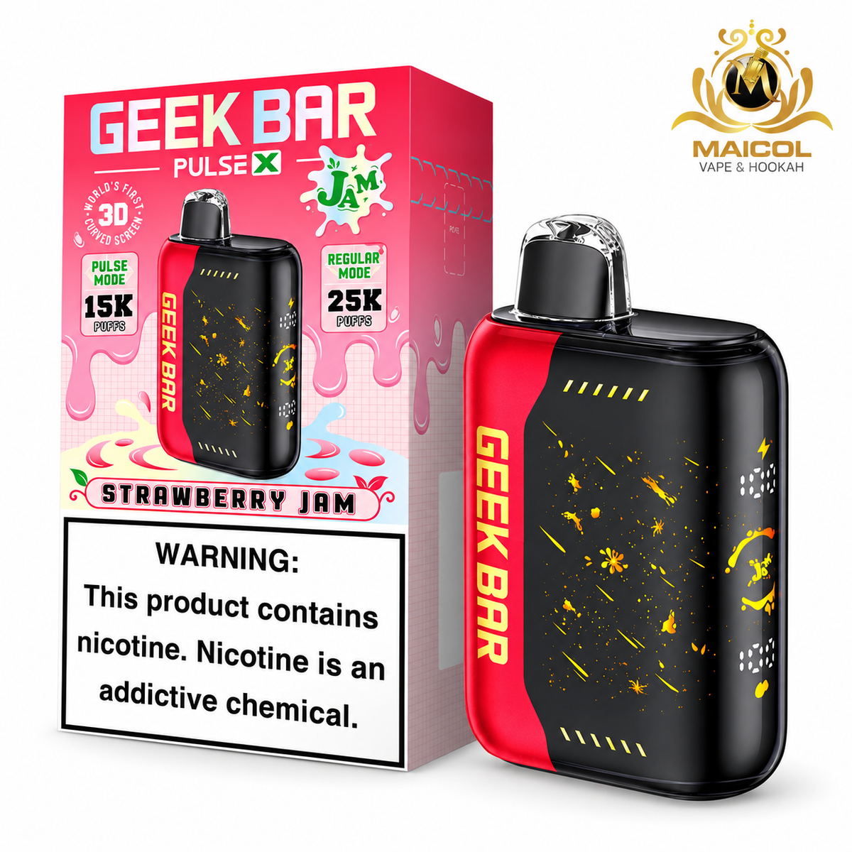GEEK BAR PULSE X STRAWBERRY JAM