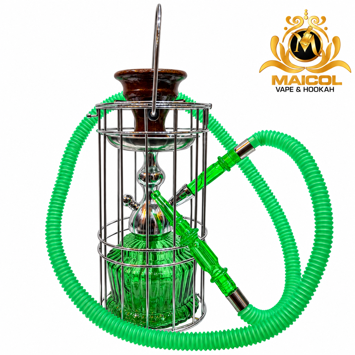 HOOKAH CON JAULA VERDE