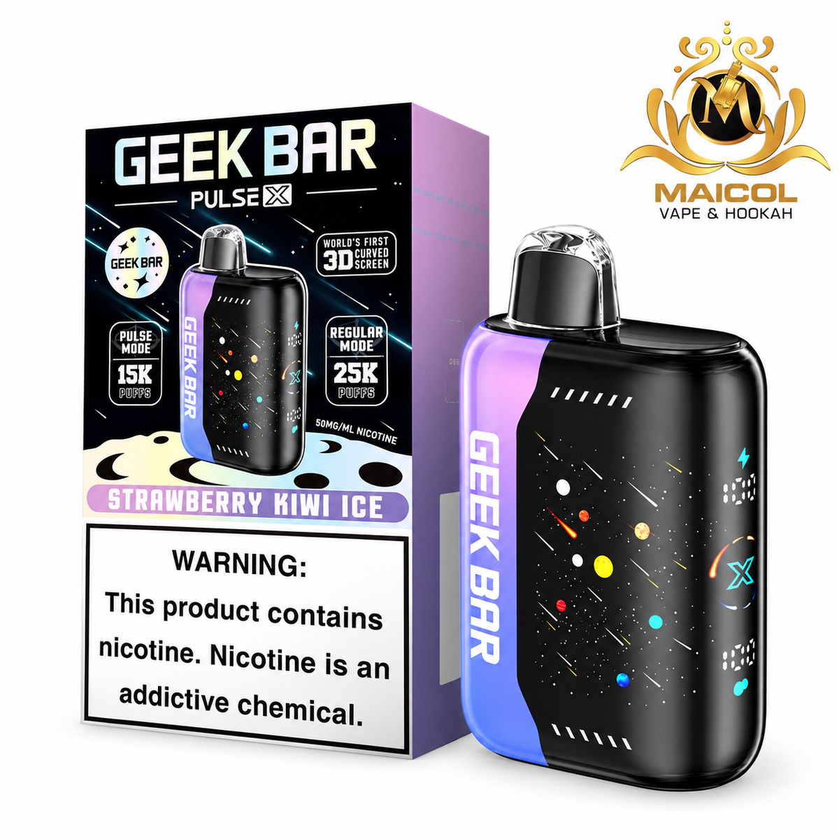 GEEK BAR PULSE X STRAWBERRY KIWI ICE