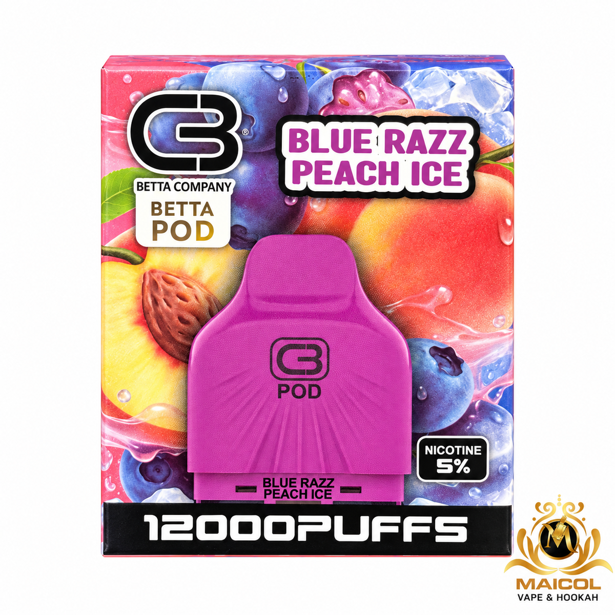 BETTA POD BLUE RAZZ PEACH ICE
