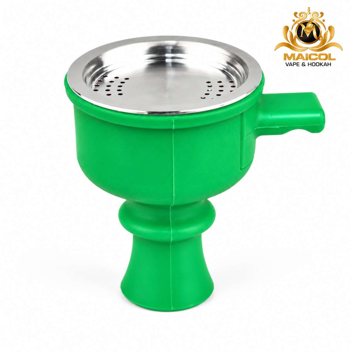 TAZA DE SILICON TIPO GABETA VERDE