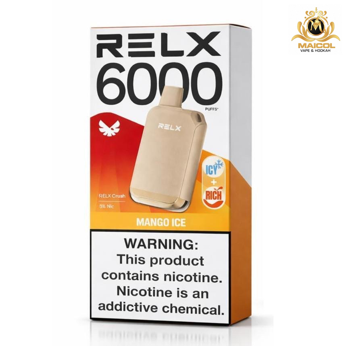 RELX 6000 MANGO ICE