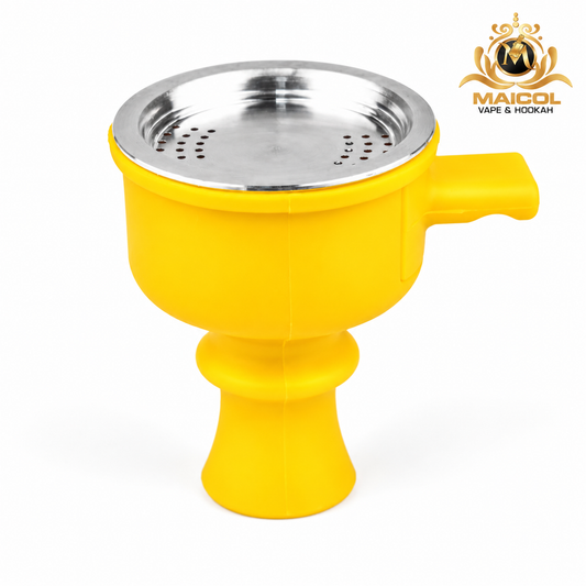 TAZA DE SILICON TIPO GABETA AMARILLA