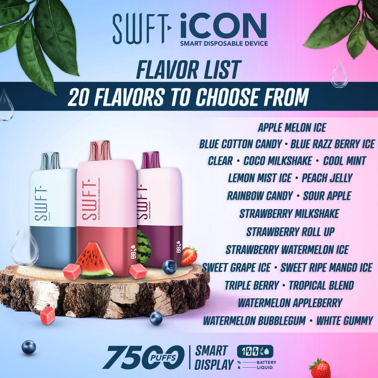 SWFT ICON - 17ml 7500 PUFFS